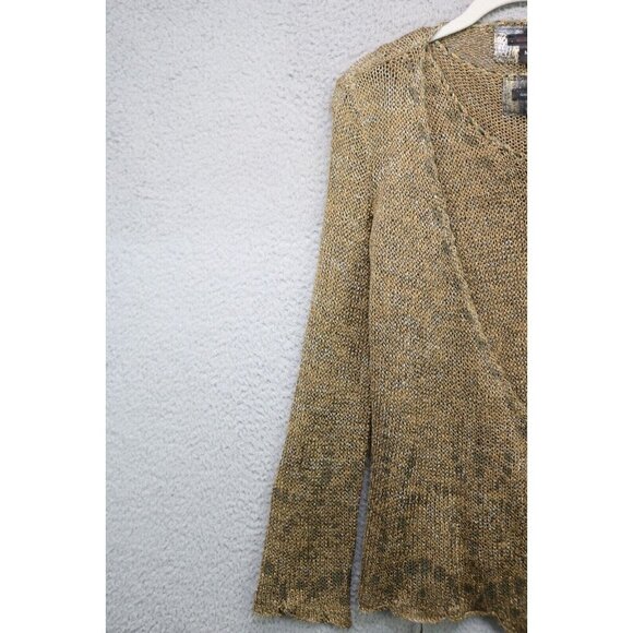 Double U Open Knit Tank and Cardigan-Size Medium-Gold Sparkle-Rare - Picture 5 of 16